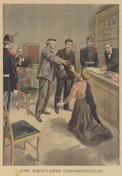 A moving confrontation in court